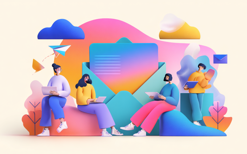 Email Marketing Automation Illustration