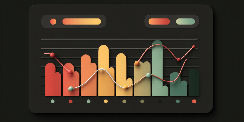 Website Traffic Report Stylized Representation